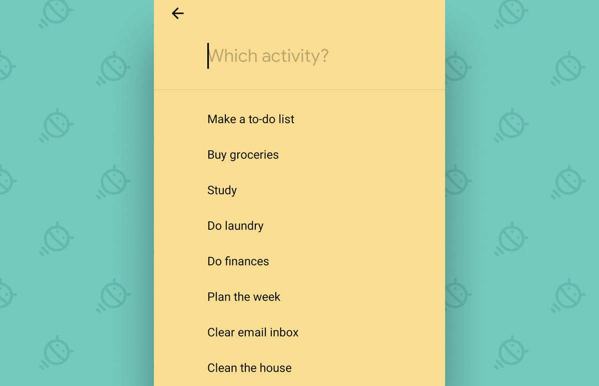 Google Calendar Android: goals